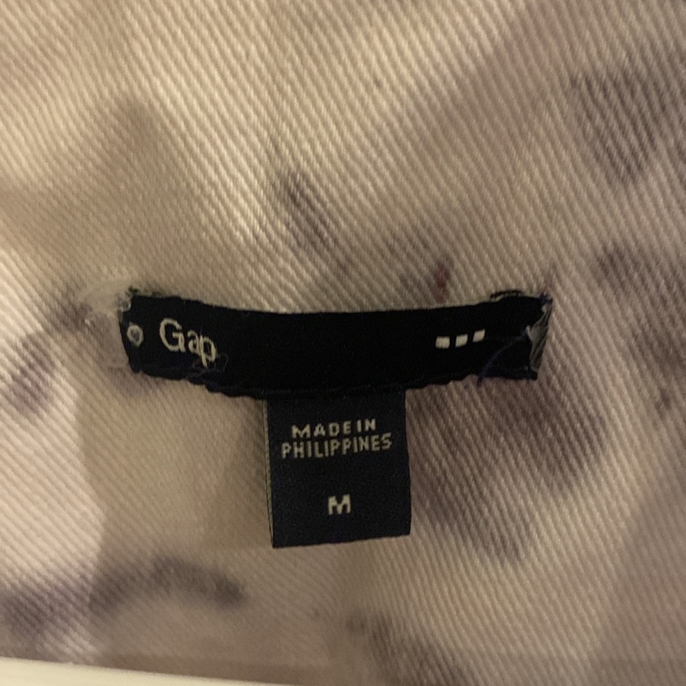 Gap White & Gray Jean Jacket Size M $20 - Picture 3 of 4